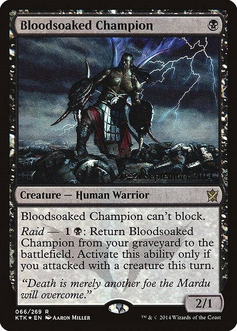Image for Bloodsoaked Champion (66) (PRE) - Magic: The Gathering