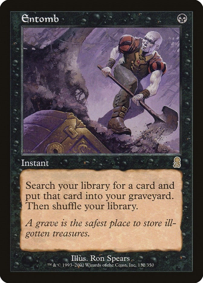 Image for Entomb (132) (ODY) - Magic: The Gathering