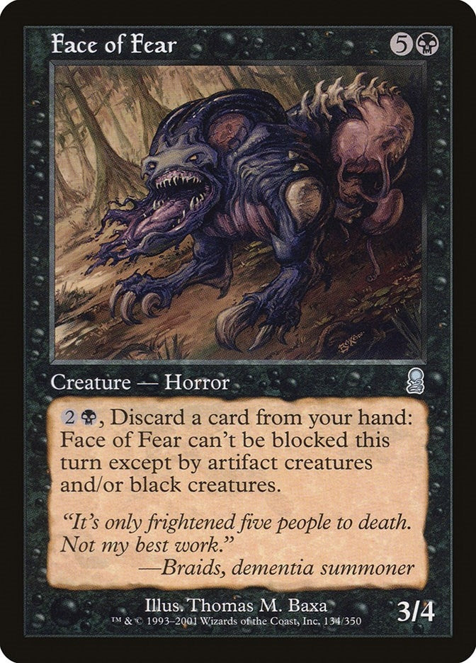 Image for Face of Fear (134) (ODY) - Magic: The Gathering