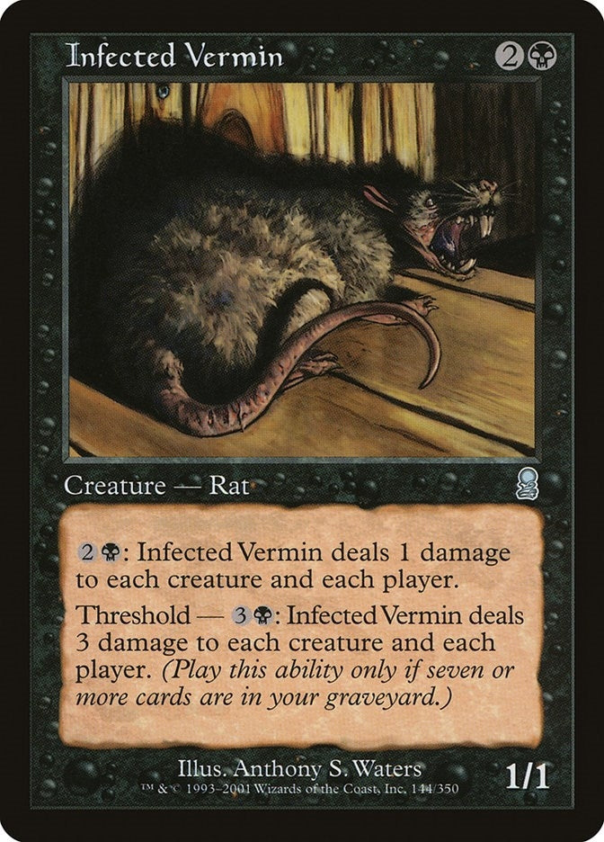 Image for Infected Vermin (144) (ODY) - Magic: The Gathering