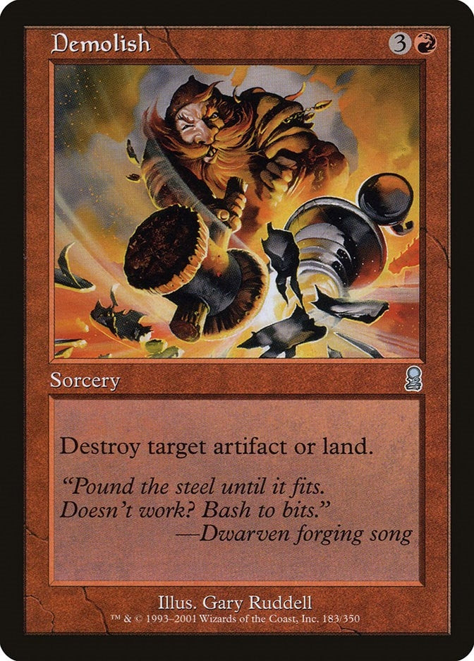 Image for Demolish (183) (ODY) - Magic: The Gathering