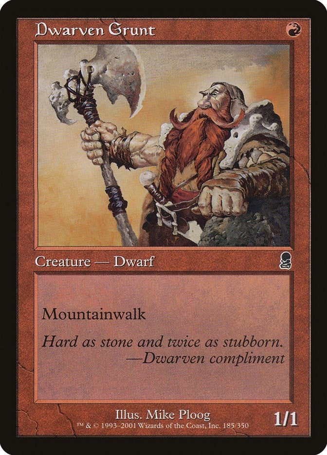 Image for Dwarven Grunt (185) (ODY) - Magic: The Gathering