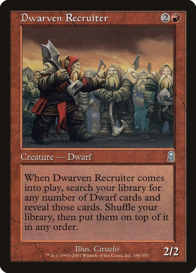 Image for Dwarven Recruiter (186) (ODY) - Magic: The Gathering