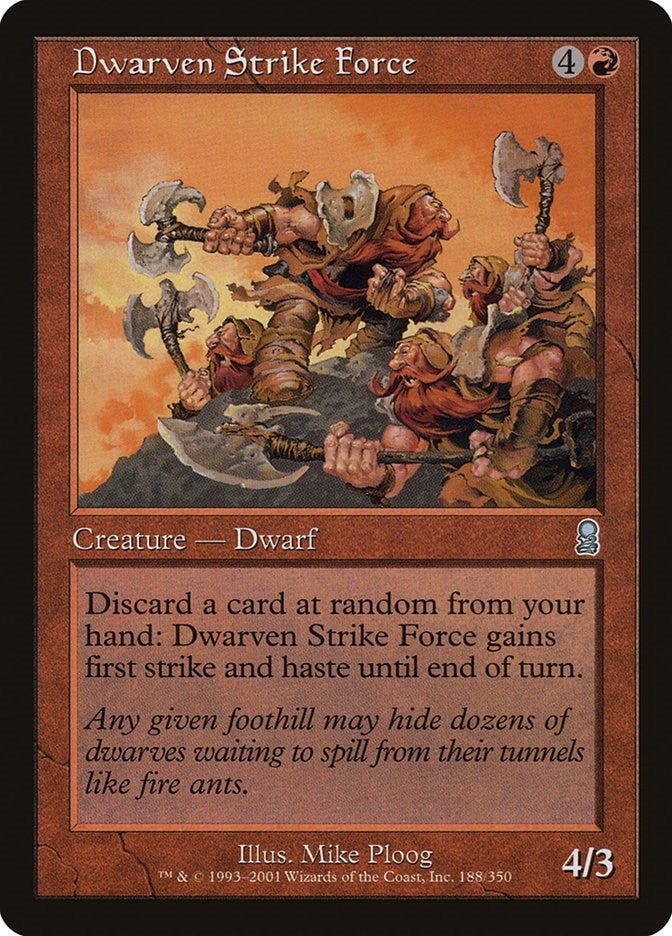 Image for Dwarven Strike Force (188) (ODY) - Magic: The Gathering
