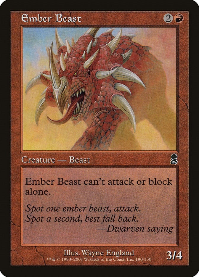 Image for Ember Beast (190) (ODY) - Magic: The Gathering