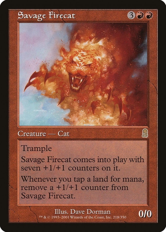Image for Savage Firecat (218) (ODY) - Magic: The Gathering