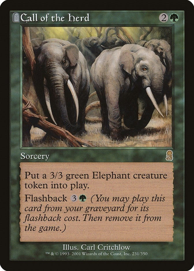 Image for Call of the Herd (231) (ODY) - Magic: The Gathering