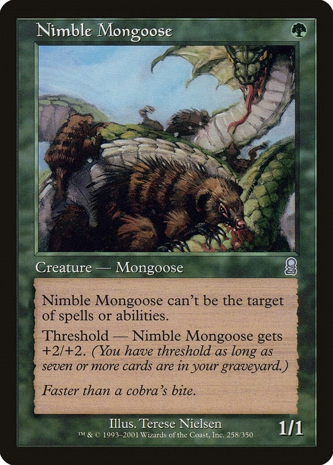Image for Nimble Mongoose (258) (ODY) - Magic: The Gathering