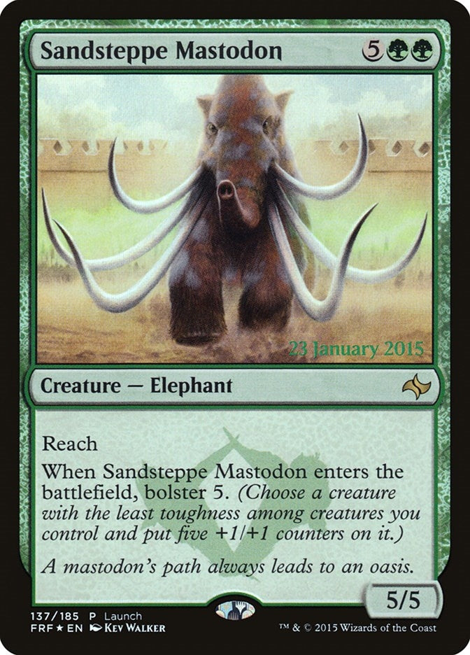 Image for Sandsteppe Mastodon (137) (LARP) - Magic: The Gathering