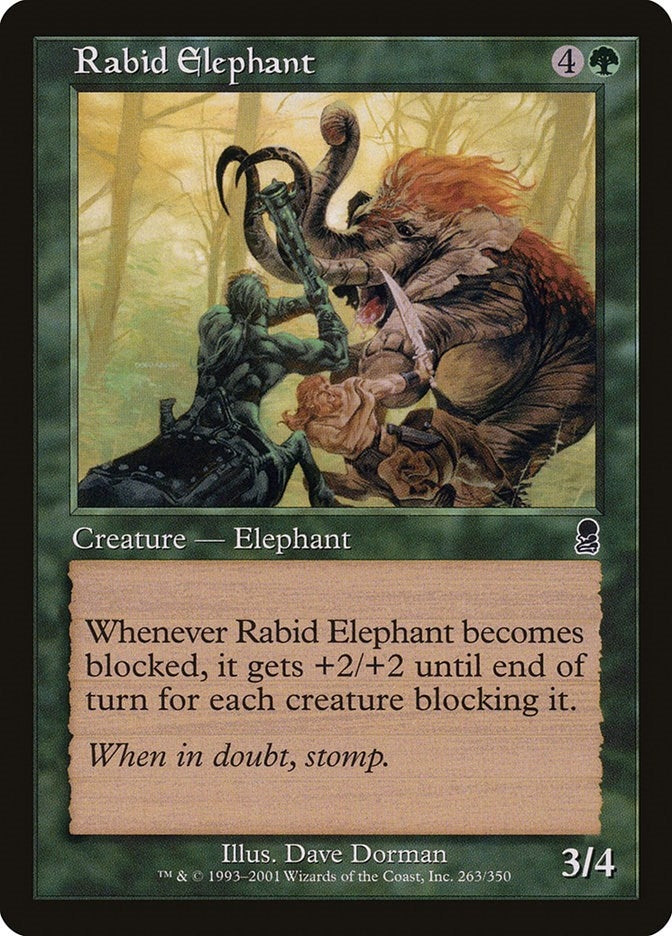 Image for Rabid Elephant (263) (ODY) - Magic: The Gathering