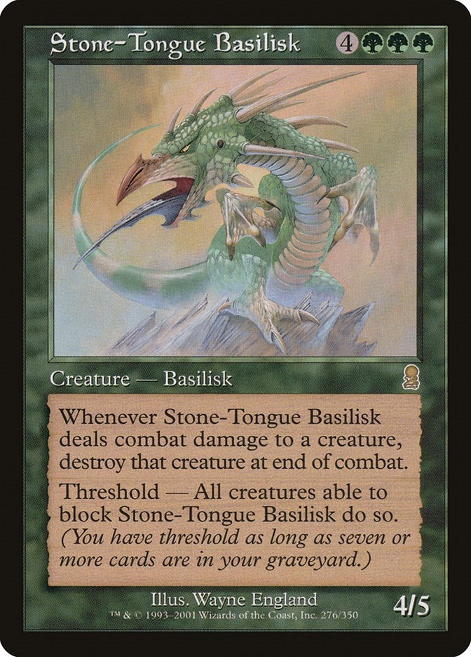 Image for Stone-Tongue Basilisk (276) (ODY) - Magic: The Gathering