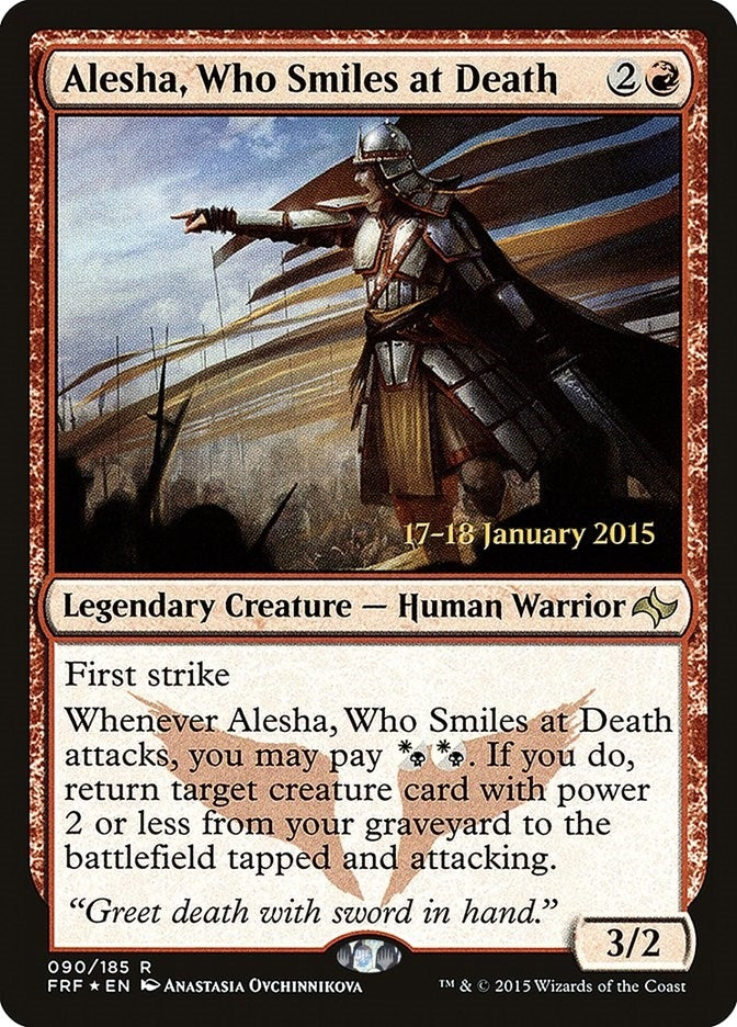 Image for Alesha, Who Smiles at Death (90) (PRE) - Magic: The Gathering