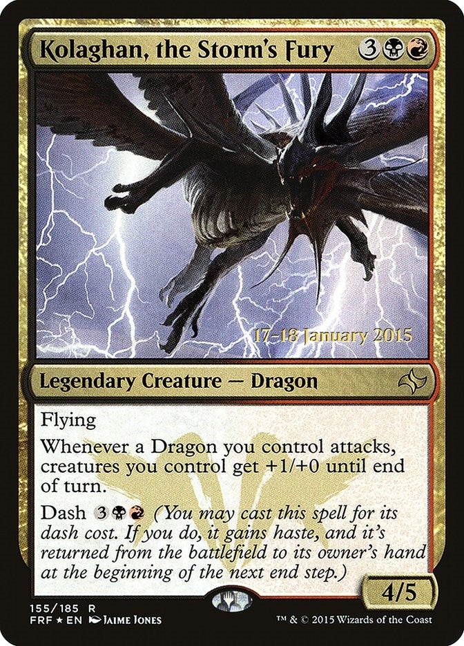 Image for Kolaghan, the Storm's Fury (155) (PRE) - Magic: The Gathering