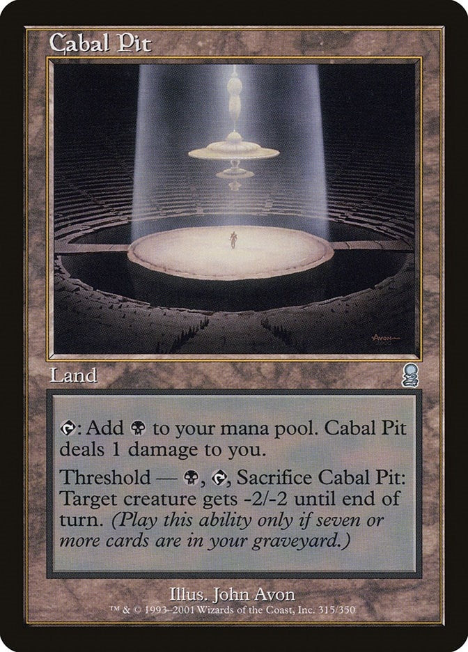 Image for Cabal Pit (315) (ODY) - Magic: The Gathering