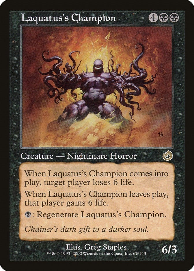 Image for Laquatus's Champion (67) (TOR) - Magic: The Gathering