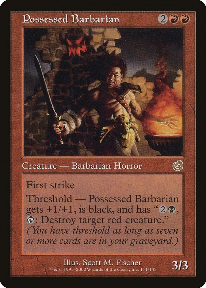 Image for Possessed Barbarian (111) (TOR) - Magic: The Gathering