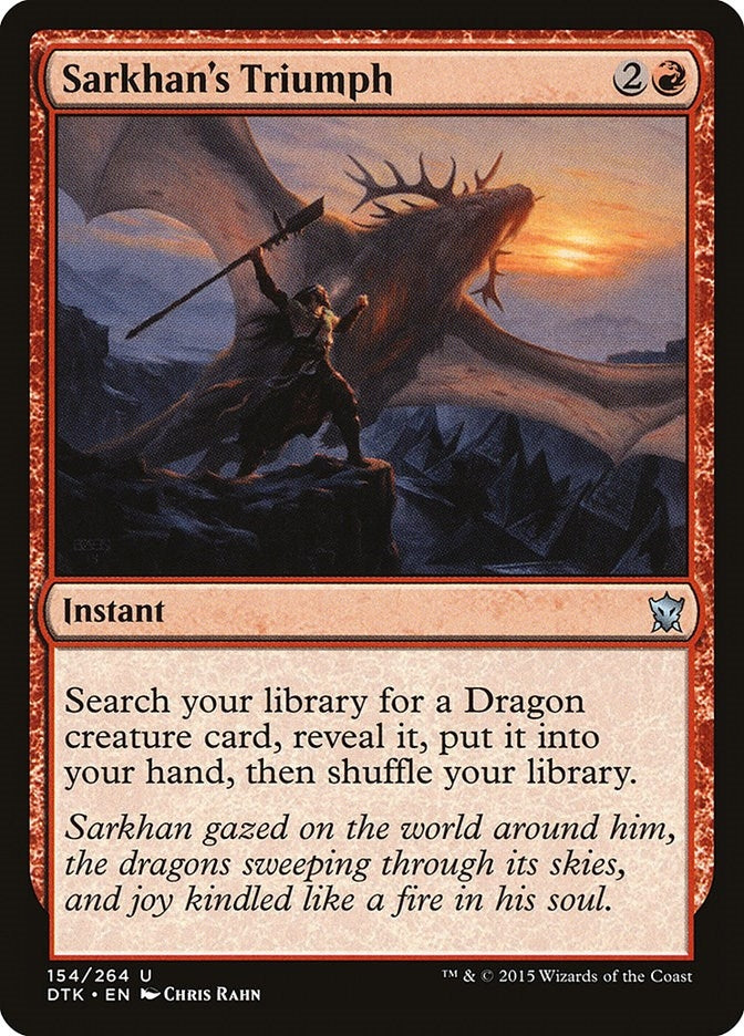 Sarkhan's Triumph (154) (DTK)