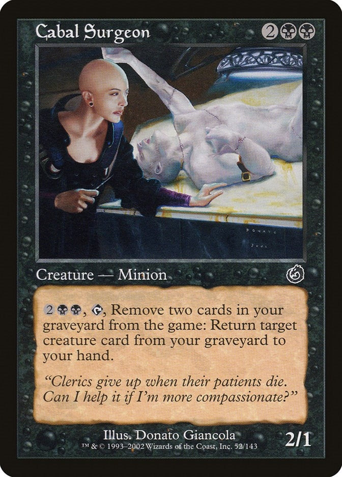 Image for Cabal Surgeon (52) (TOR) - Magic: The Gathering