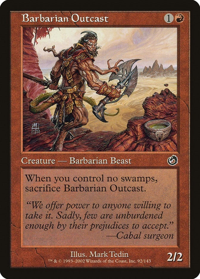 Image for Barbarian Outcast (92) (TOR) - Magic: The Gathering