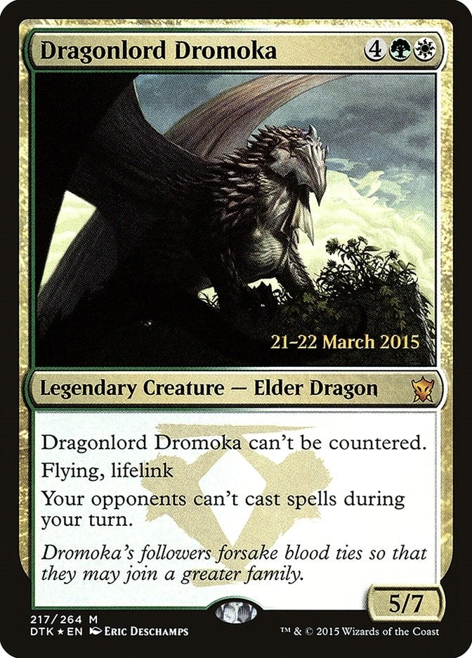 Image for Dragonlord Dromoka (217) (PRE) - Magic: The Gathering