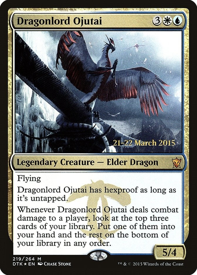 Image for Dragonlord Ojutai (219) (PRE) - Magic: The Gathering