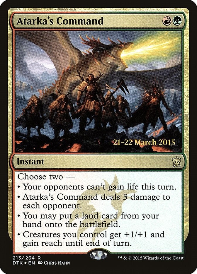 Image for Atarka's Command (213) (PRE) - Magic: The Gathering