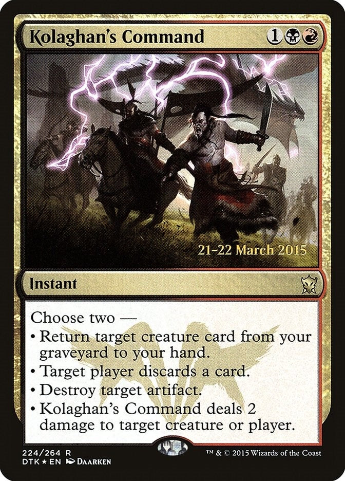 Image for Kolaghan's Command (224) (PRE) - Magic: The Gathering