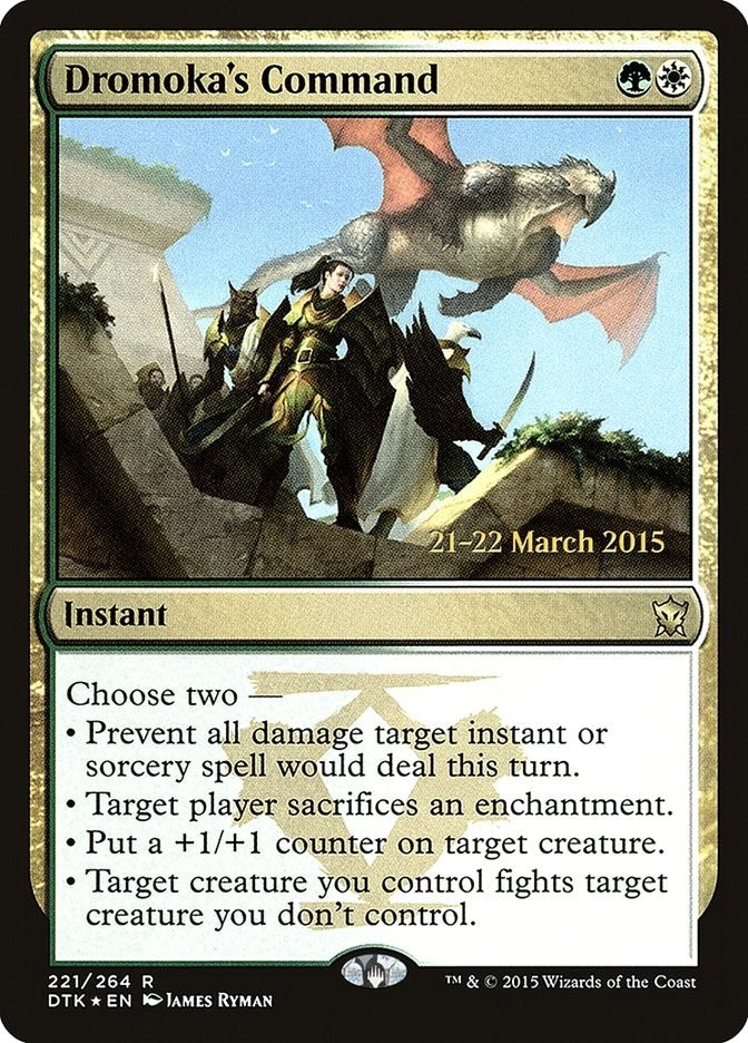Image for Dromoka's Command (221) (PRE) - Magic: The Gathering