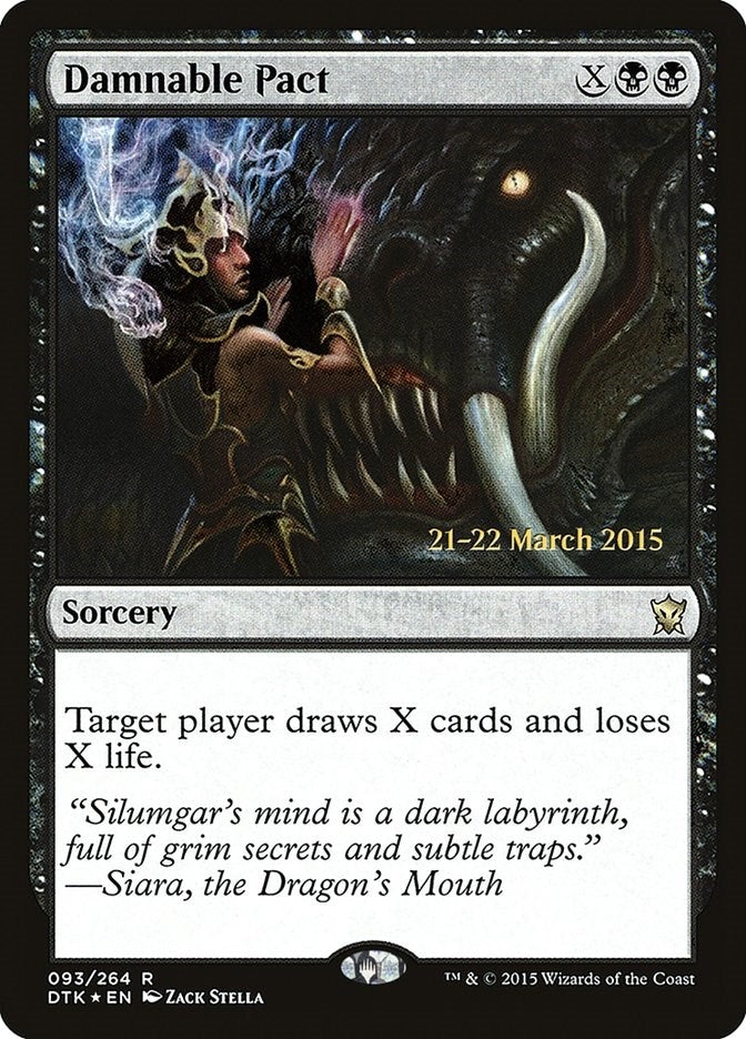 Image for Damnable Pact (93) (PRE) - Magic: The Gathering
