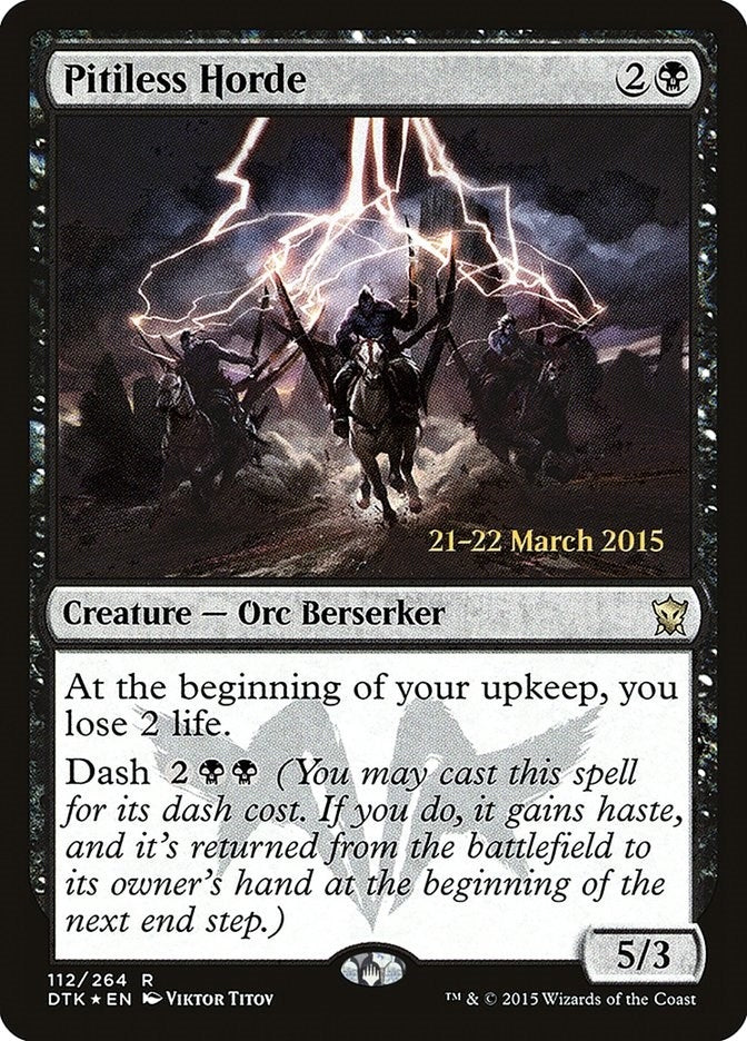 Image for Pitiless Horde (112) (PRE) - Magic: The Gathering
