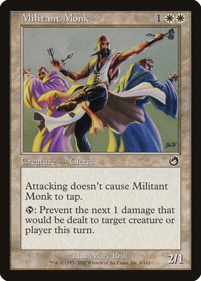 Image for Militant Monk (9) (TOR) - Magic: The Gathering