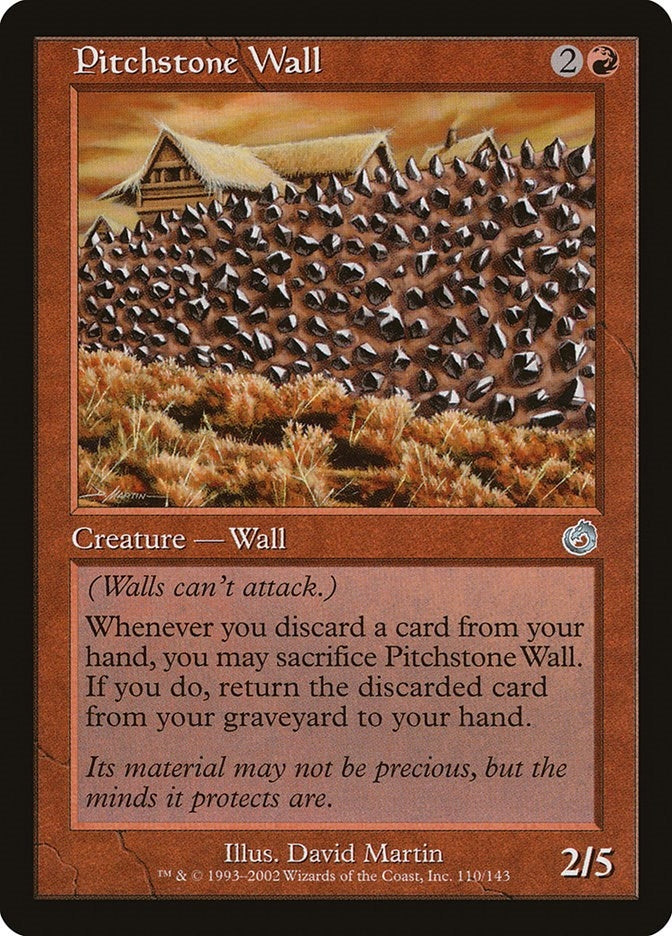 Image for Pitchstone Wall (110) (TOR) - Magic: The Gathering
