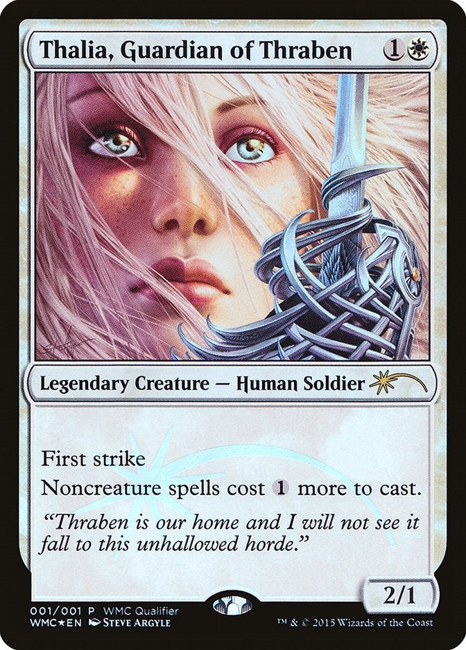 Image for Thalia, Guardian of Thraben (1) (WMCQ) - Magic: The Gathering