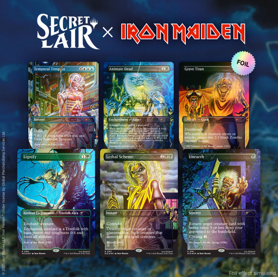 Secret Lair x Iron Maiden: Album Art