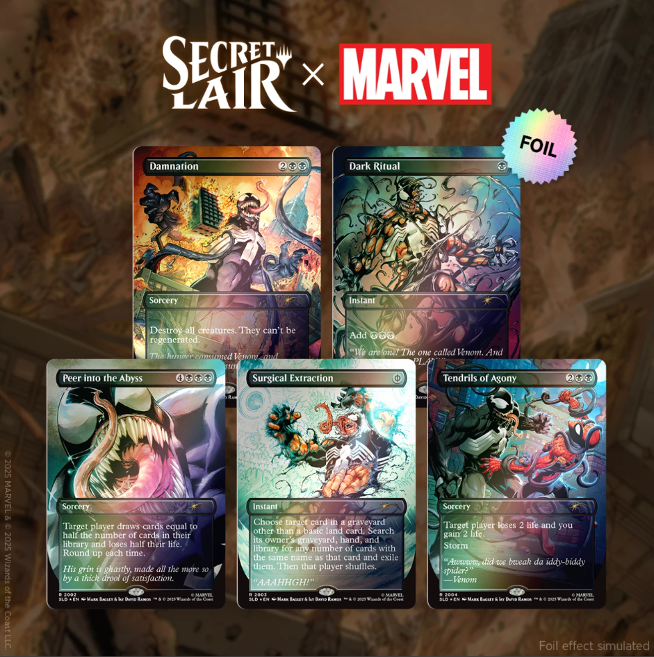 Secret Lair x Marvel's Spider-Man: Venom Unleashed (Colors)